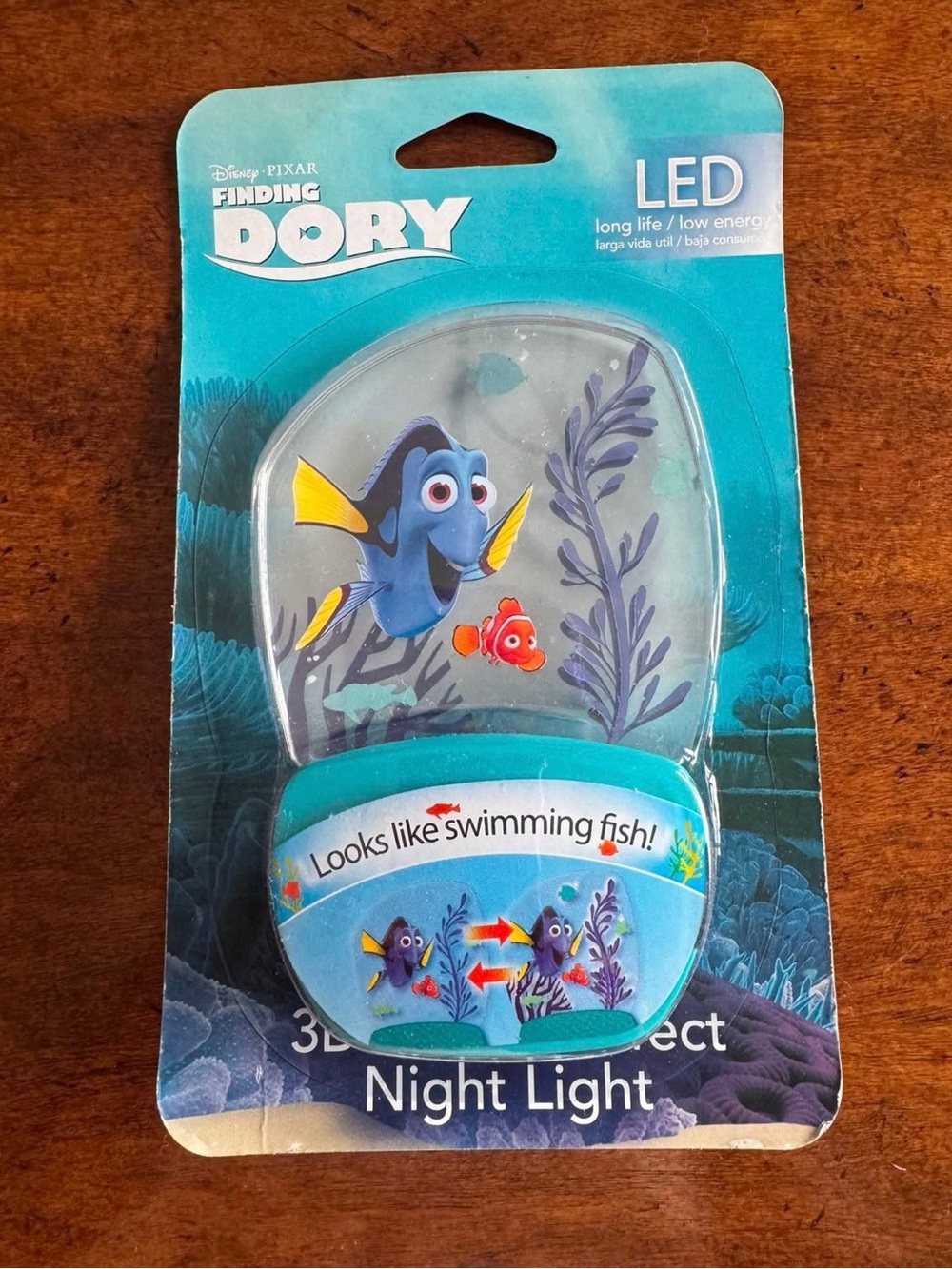 Disney Finding Dory Teal and Blue 3D LED Kids Night Light